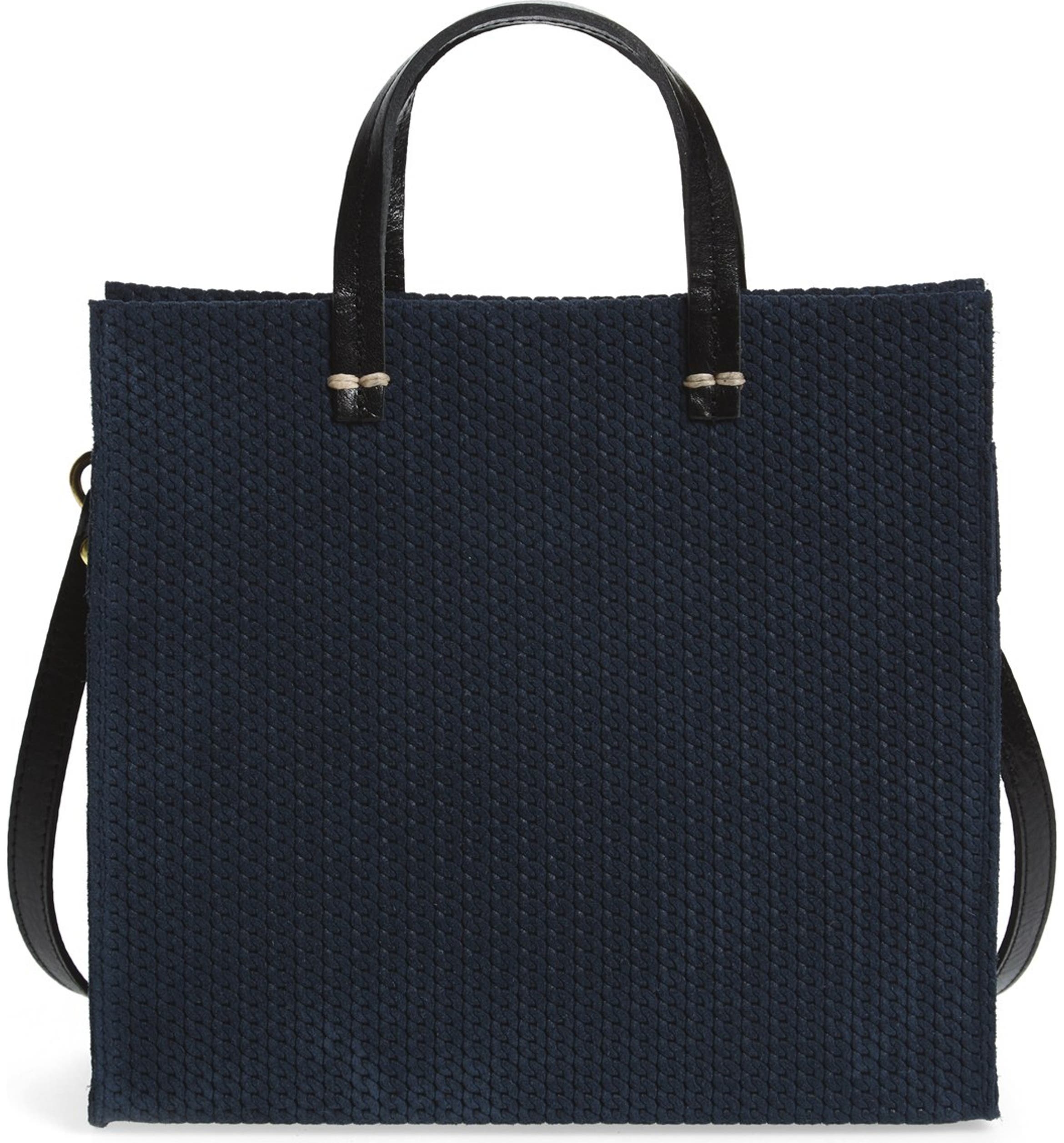 Clare V. 'Petite Simple - Marine Rope' Woven Suede Tote | Nordstrom