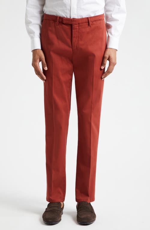 Boglioli Stretch Cotton Chinos Rust at Nordstrom, Us