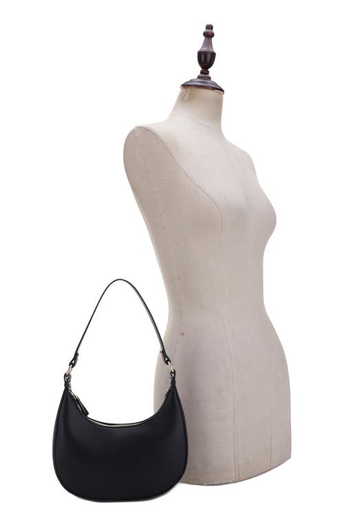 Mali + Lili Leilani Vegan Leather Baguette Bag In Black