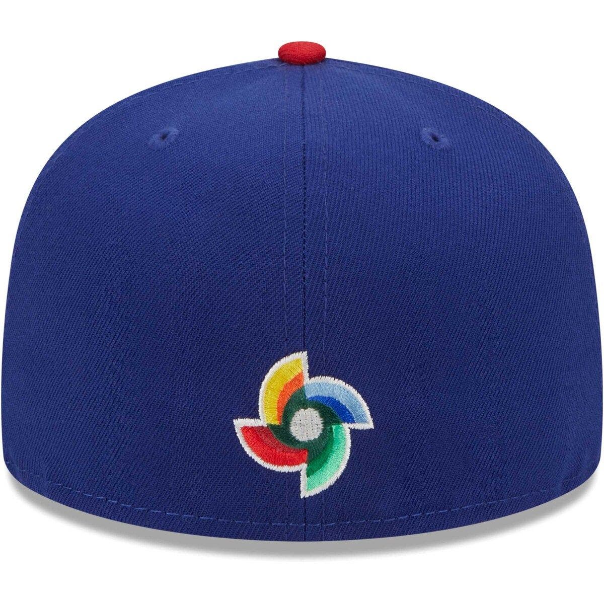 Casquette New Era 59Fifty – République Dominicaine WBC 2023 – Taille 7 1/8 – Noir/Bleu