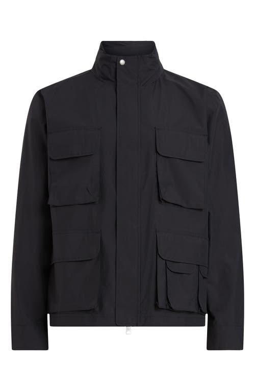 Shop Allsaints Maso Light Tech Jacket In Black/black