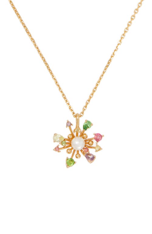 Kate Spade New York bloom in color mini pendant in White Multi at Nordstrom