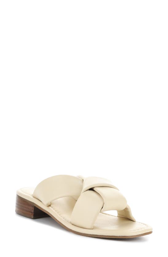 Bos. & Co. Knick Slide Sandal In Cream Nappa