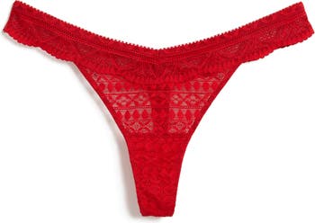 Etam Idole Floral Lace Thong