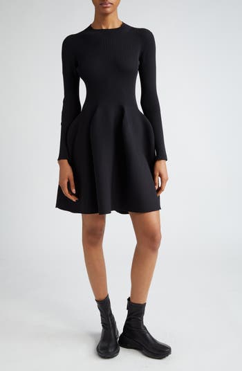 Pottery Long Sleeve Minidress