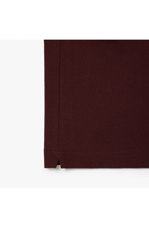Lacoste Classic L12.12 Polo Dark Burgundy In Expresso