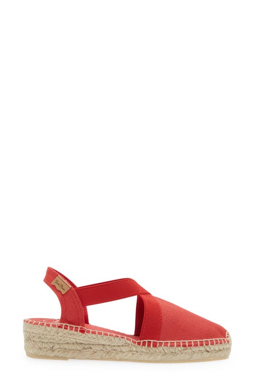 Toni Pons Verona Wedge Espadrille In Vermell/red