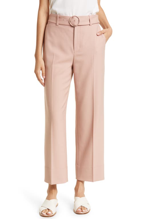 Club Monaco Enamel Ring Belted Ankle Pants in Rose | Smart Closet