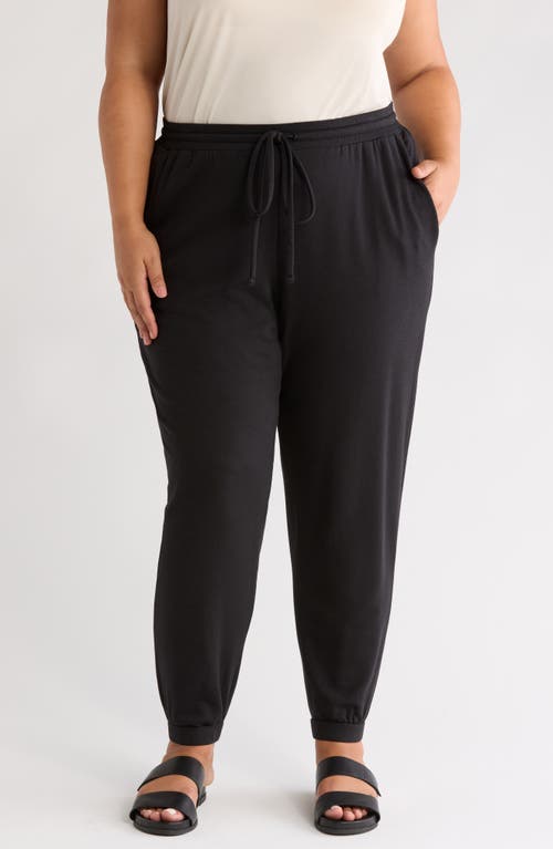 Eileen Fisher Ankle Track Pants In Black