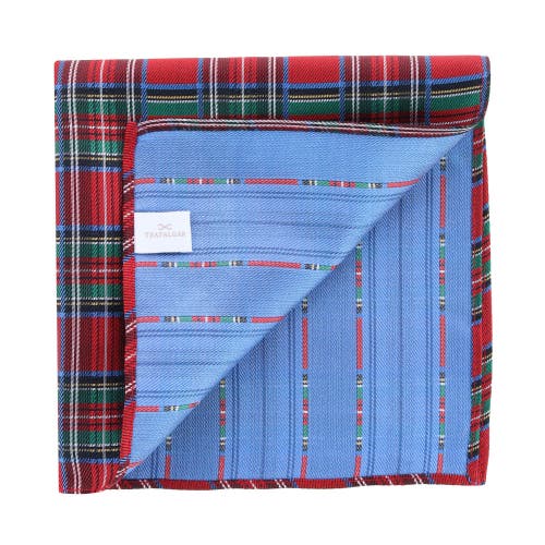 Trafalgar Nicholas Tartan Plaid Silk Pocket Square In Tartan Plaid