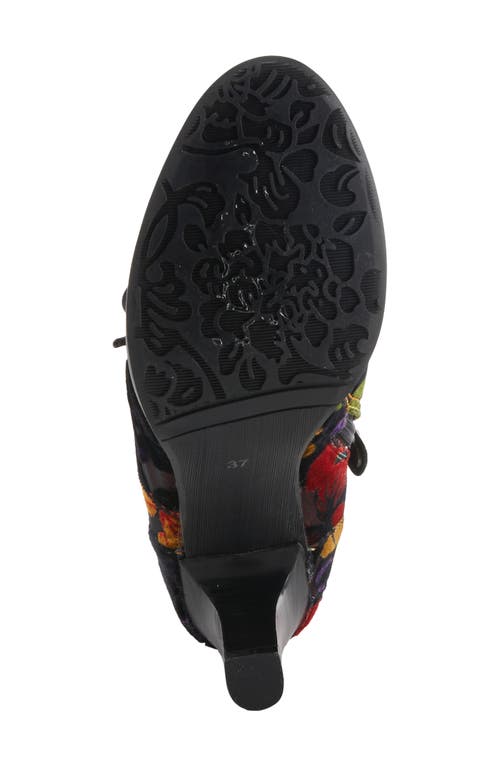 L'artiste By Spring Step Pritz Bootie In Bordeaux Multi
