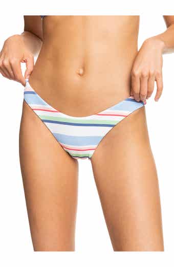 ROXY COASTAL ESCAPE Low Rise Bikini Bottom - Blue stripes