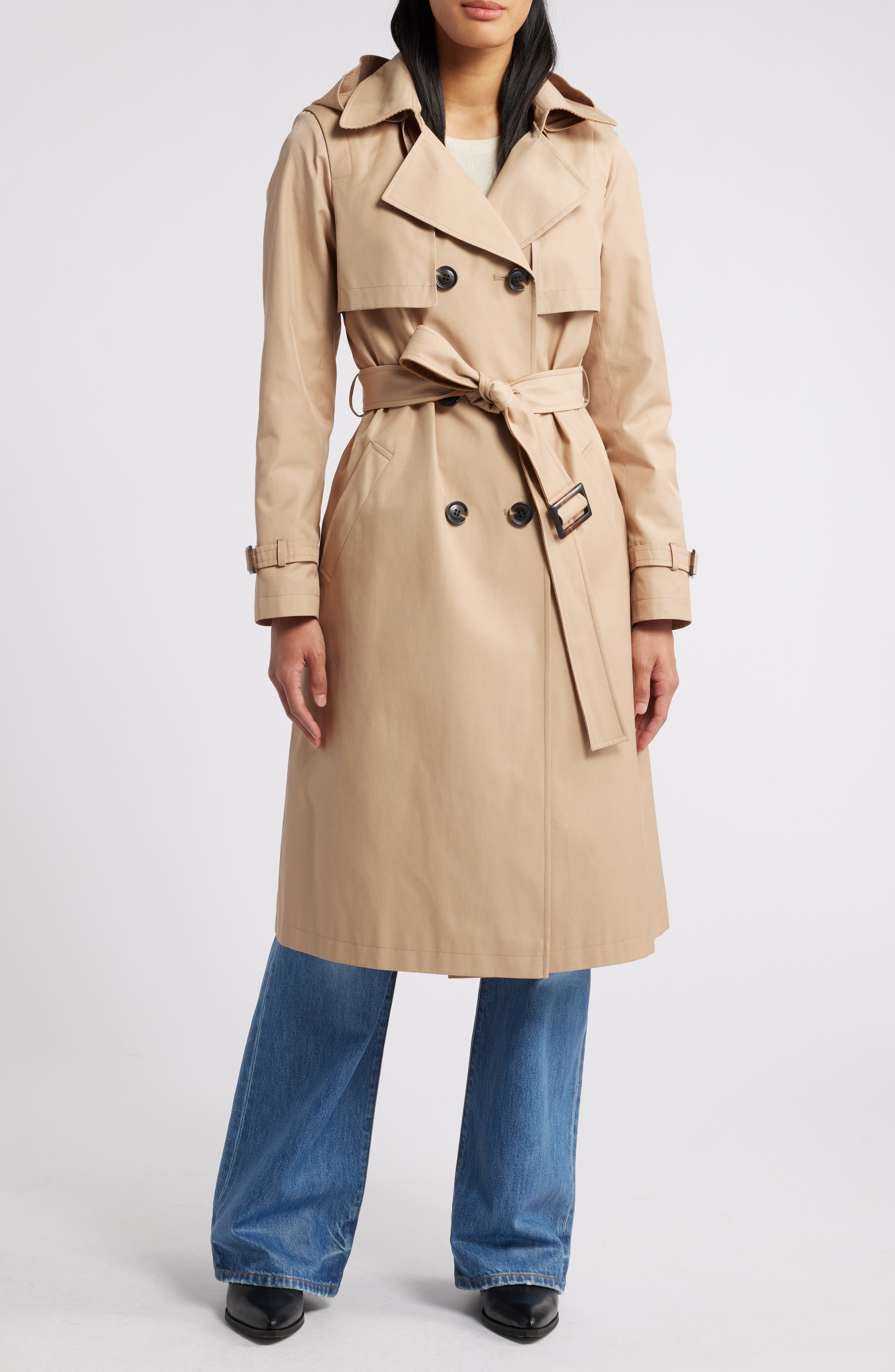 ladies beige trench coat
