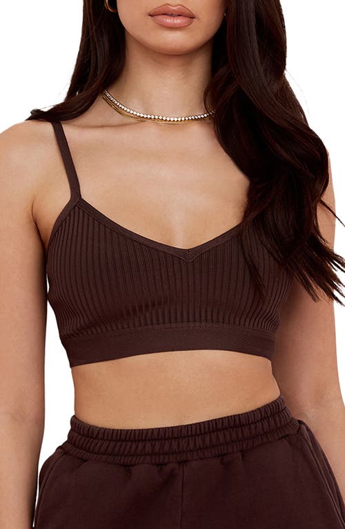 HOUSE OF CB Evie Bandage Bralette Top in Brown