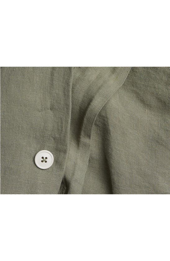 Parachute Linen Duvet Cover In Moss ModeSens