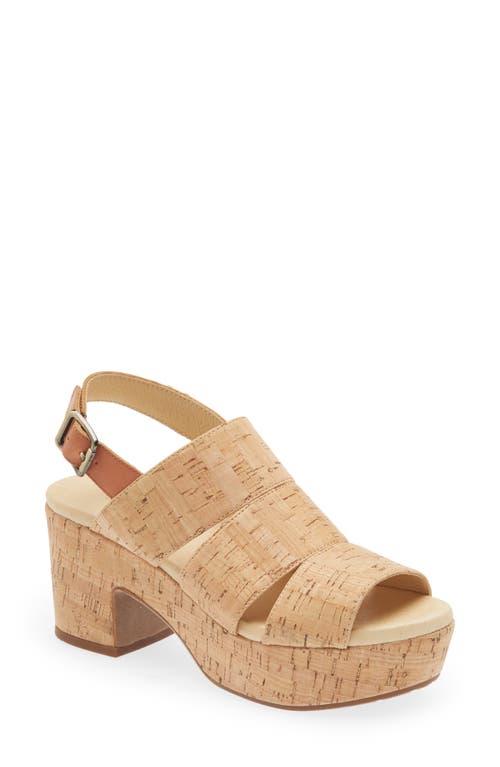 Galya Platform Sandal in Cork