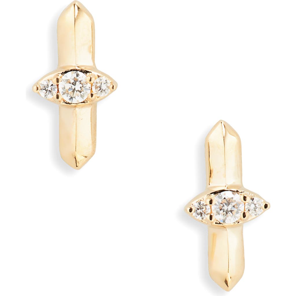 Dana Rebecca Designs Reese Brooklyn Diamond Stud Earrings In Gold