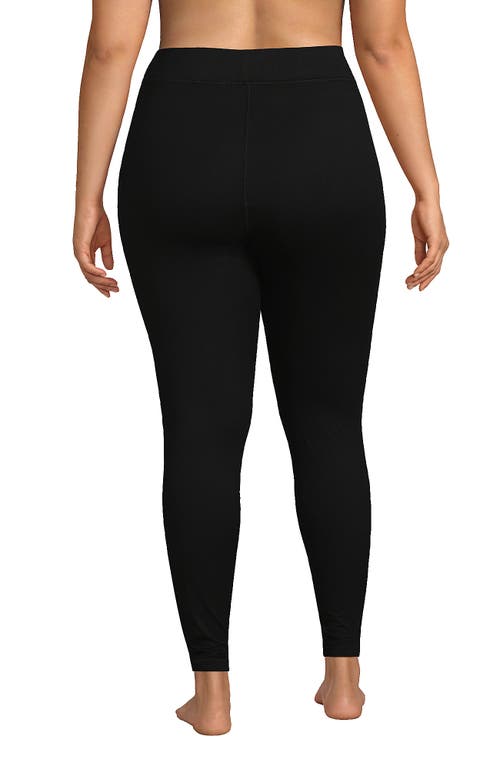 Lands' End Baselayer Cozy Thermaskin Pants In Black