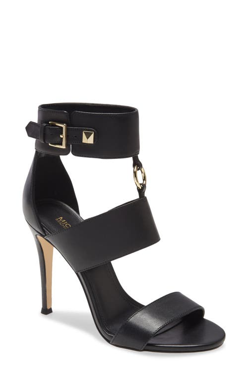 UPC 195512231407 product image for MICHAEL Michael Kors Amos Ankle Cuff Sandal in Black at Nordstrom, Size 7.5 | upcitemdb.com