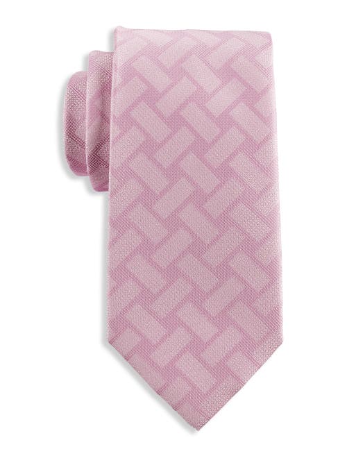 Shop Synrgy By Dxl Basketweave Geometric Tie In Pink