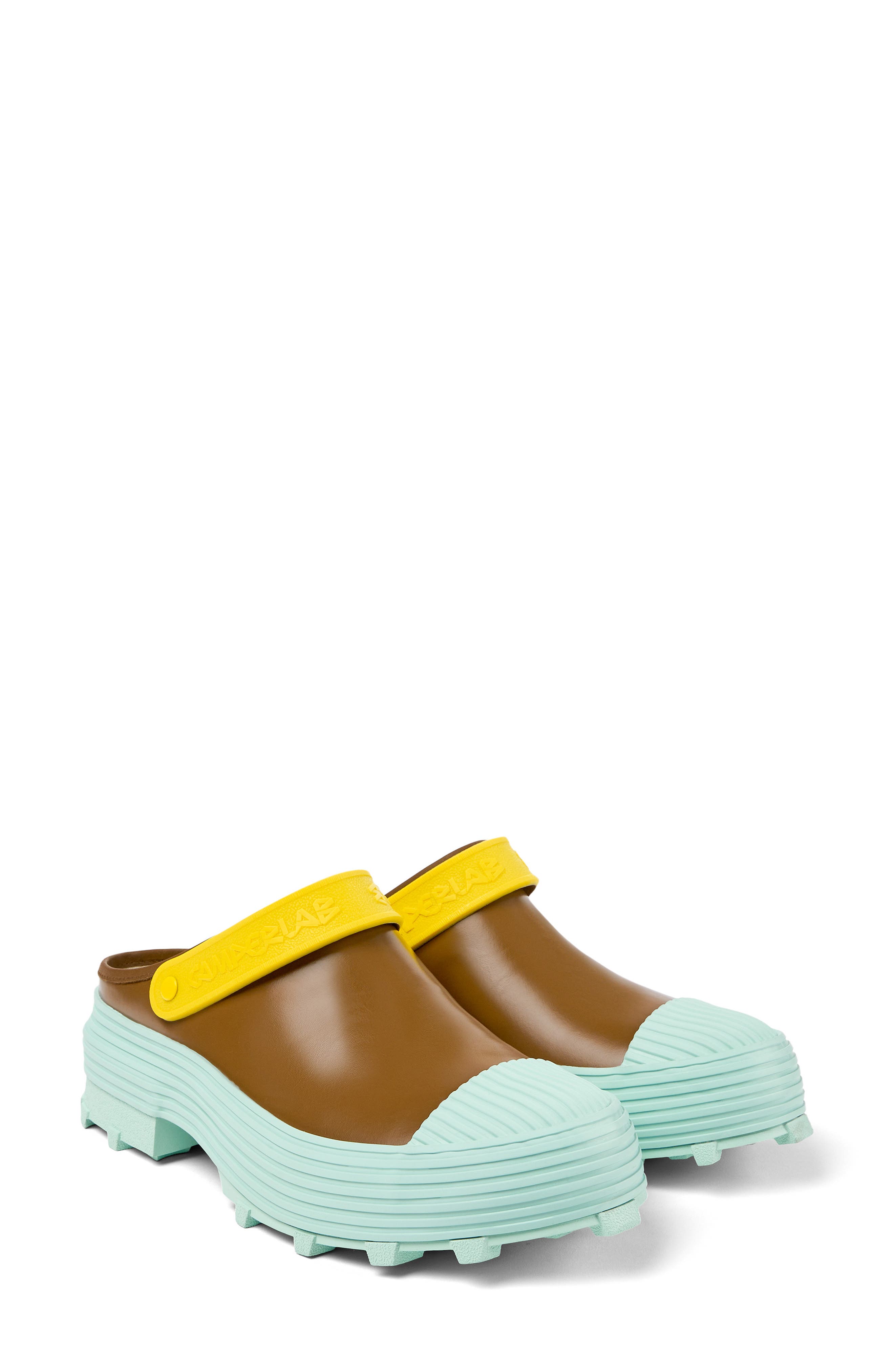 CamperLab square-toe slip-on shoes - Yellow