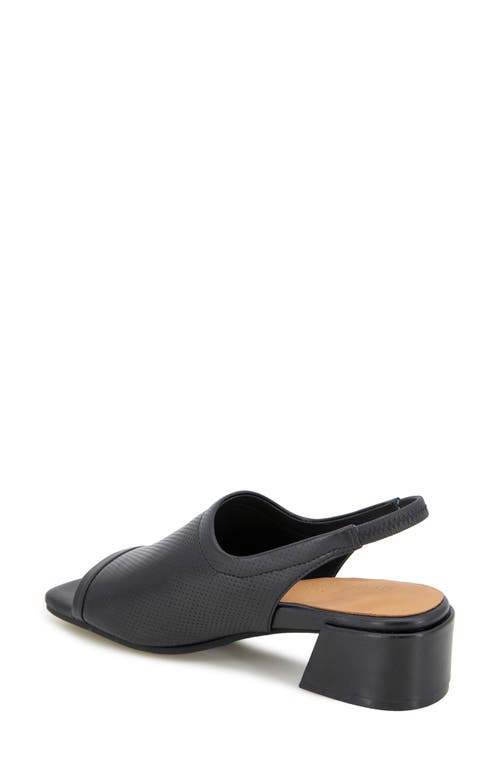 Gentle Souls By Kenneth Cole Penny Slingback Sandal In Black Perf