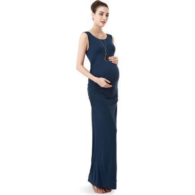 Kimi And Kai Maternity Maxi Tank Dress, Blue