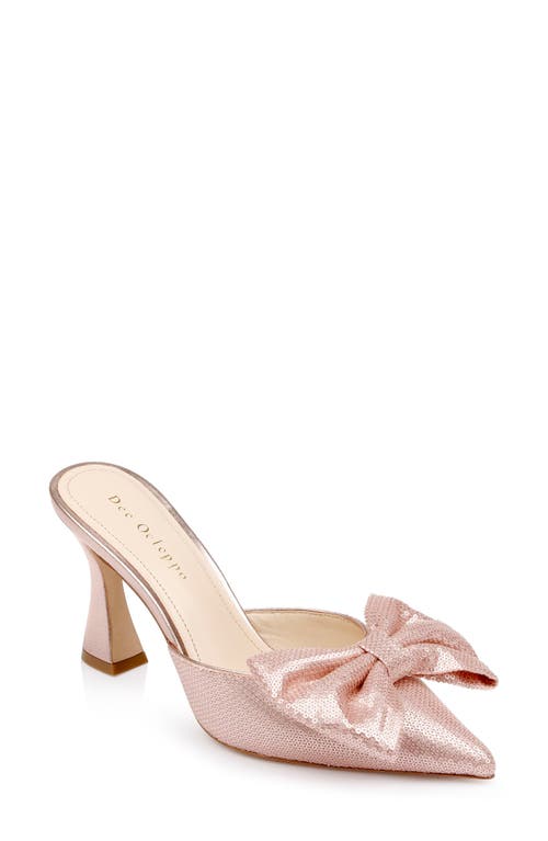 Maldives Pointed Toe Mule in Blush