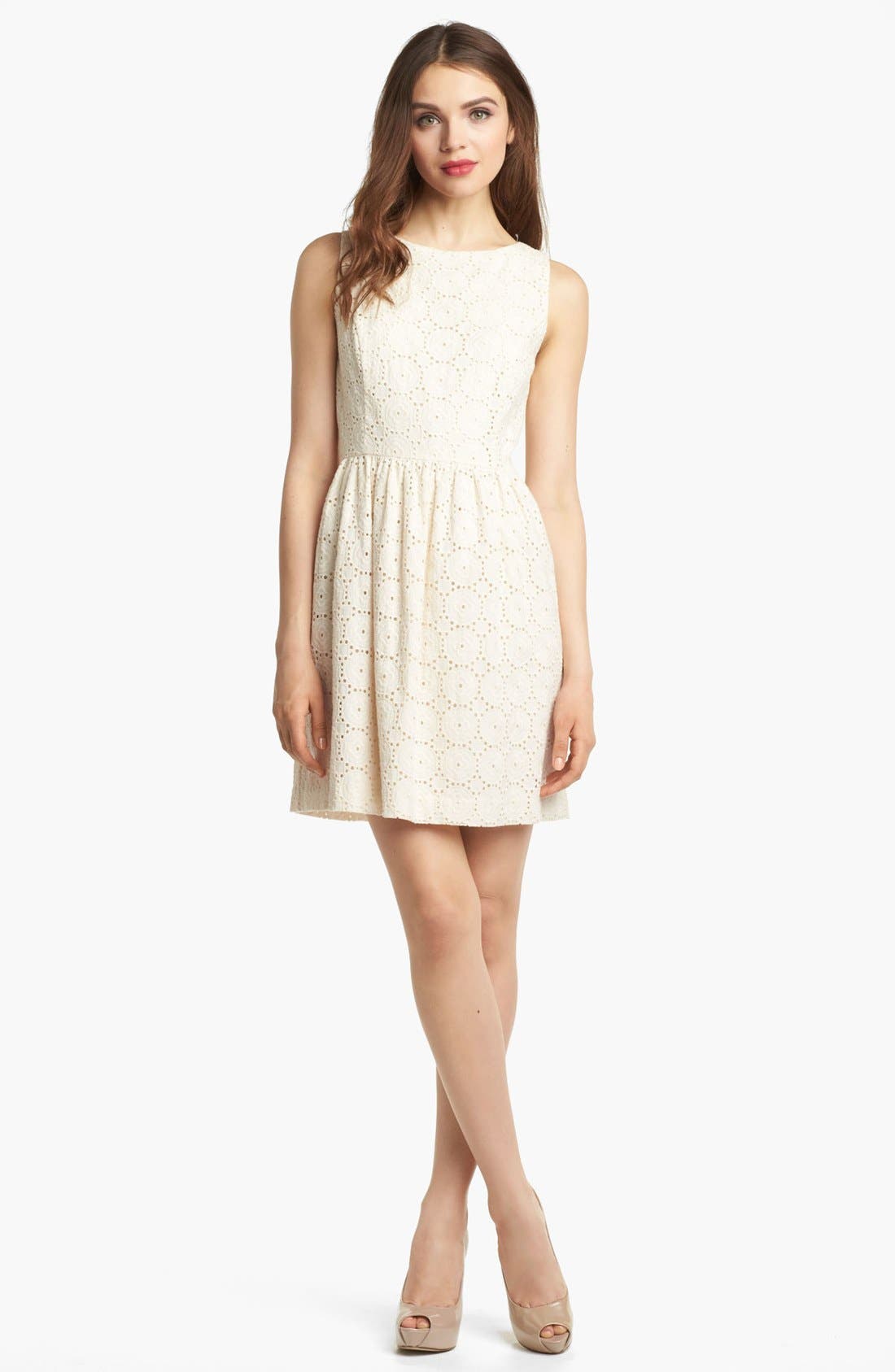 Kensie Embroidered Eyelet Dress Nordstrom