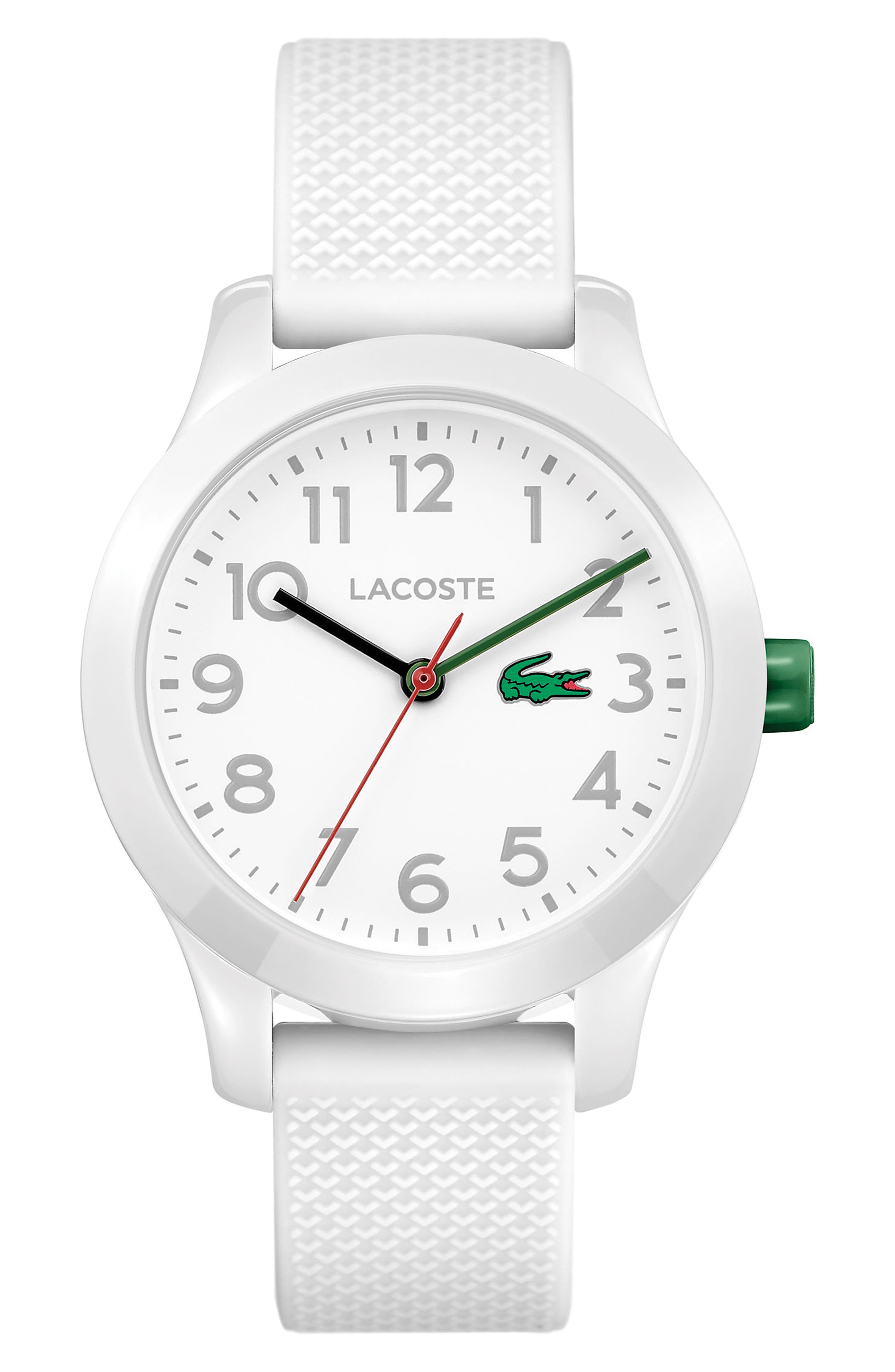 Lacoste Kids 12.12 Silicone Strap Watch, 32mm | Nordstrom