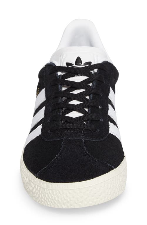 Shop Adidas Originals Adidas Kids' Gazelle Low Top Sneaker In Core Black/white/gold