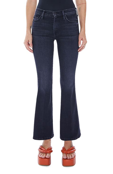 Only Blush Mid Rise Flared Jeans in Medium Blue Denim