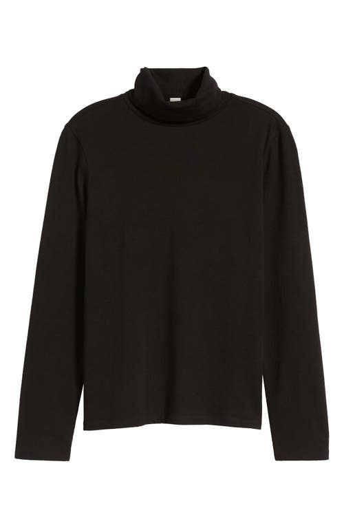 Shop Caslonr Caslon(r) Long Sleeve Turtleneck Top In Black