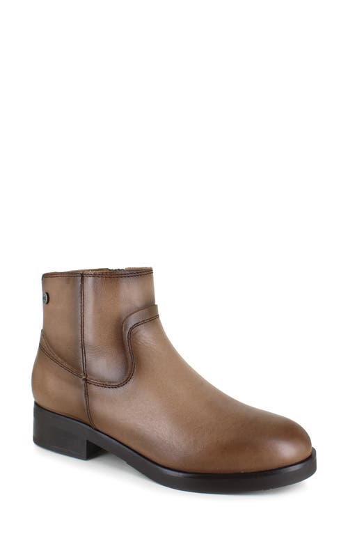 National Comfort Esmeralda Water Resistant Ankle Boot in Taupe Leather 