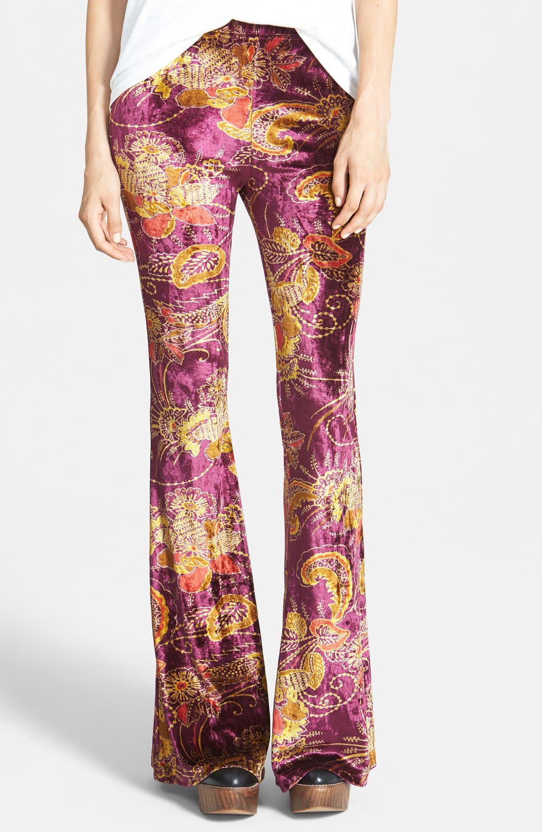 Raga Paisley Bell Bottom Pants Nordstrom
