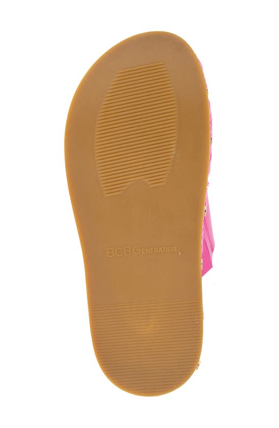 Shop Bcbgeneration Bindie Slide Sandal In Fuchsia