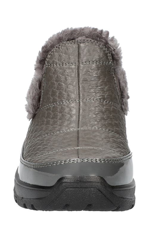 Shop Easy Street Flurry Waterproof Faux Fur Bootie In Grey