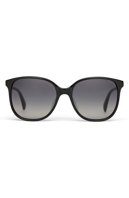 Toms Sandela 55mm Polarized Round Sunglasses In Black