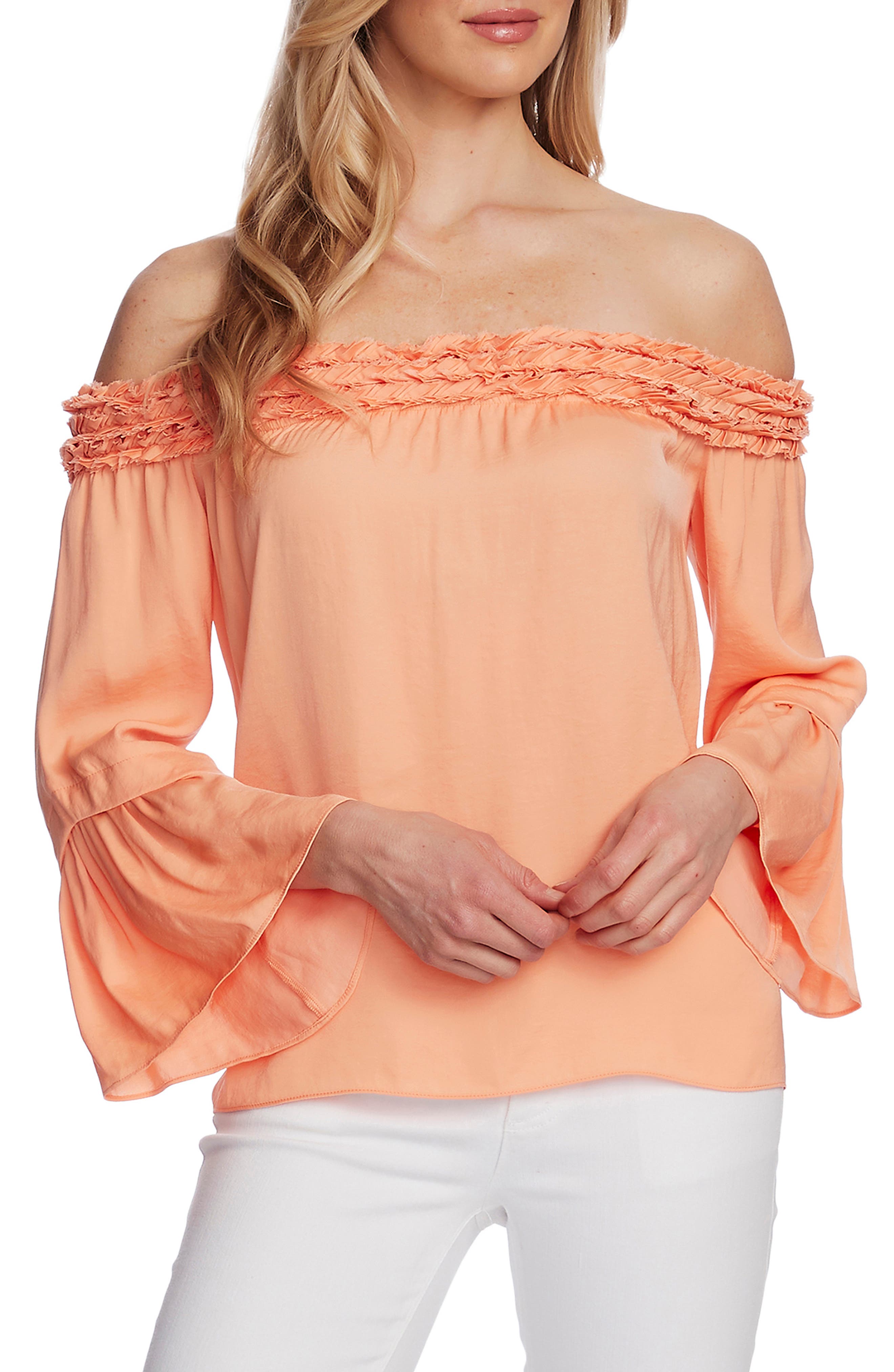 vince camuto bell sleeve blouse