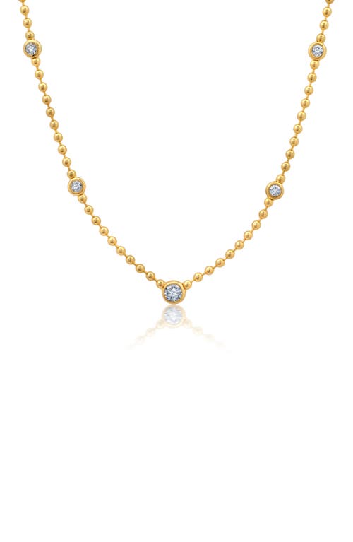 Crislu Cubic Zirconia Station Chain Necklace at Nordstrom