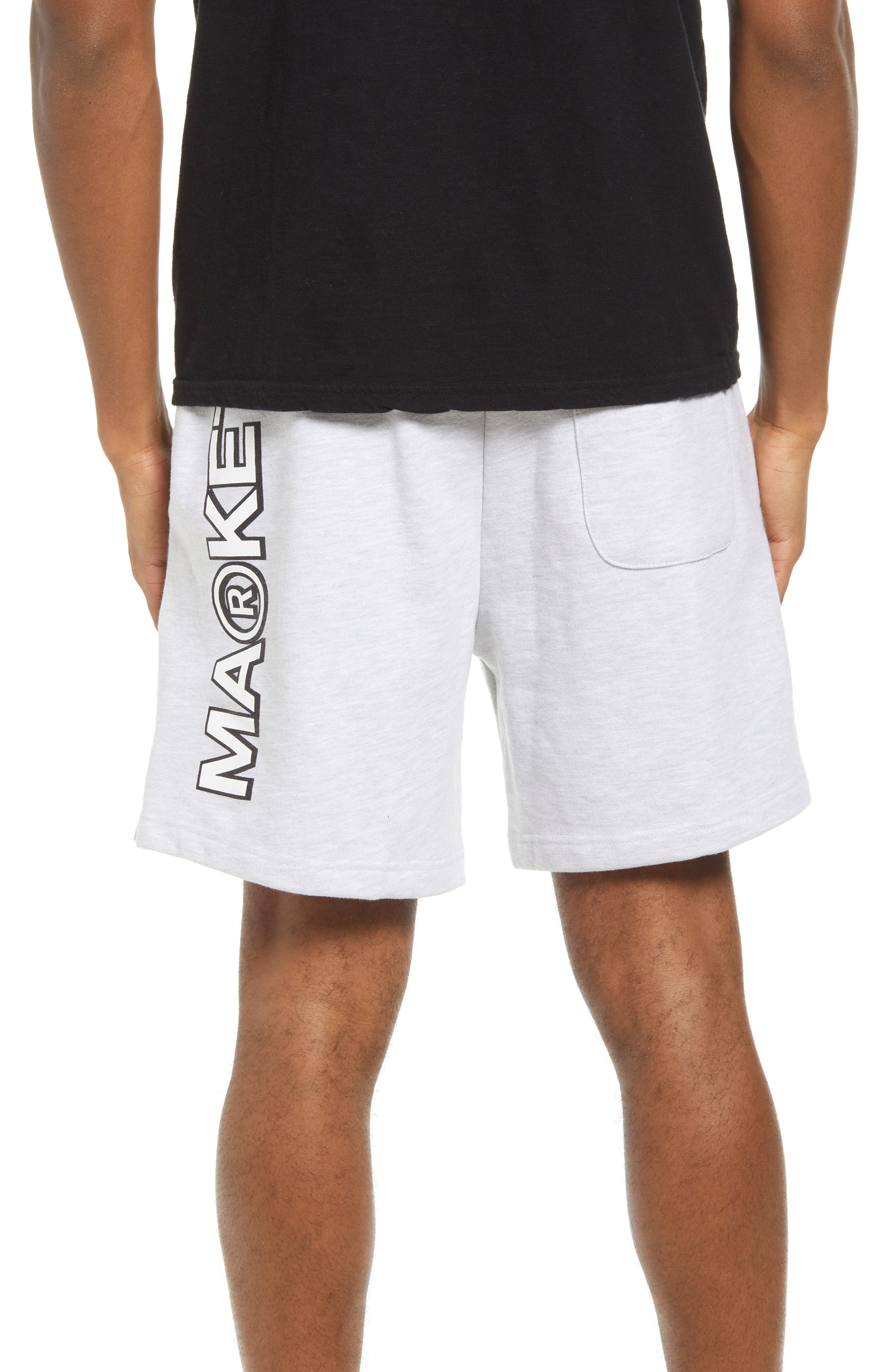 MARKET Men's Smiley Globe Sweat Shorts 