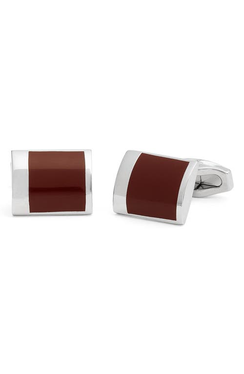 Square Cuff Links in Brown