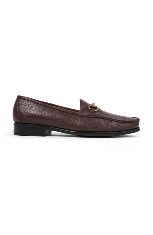 Shop Anthony Veer Lucca Bit Loafer In Dark Brown