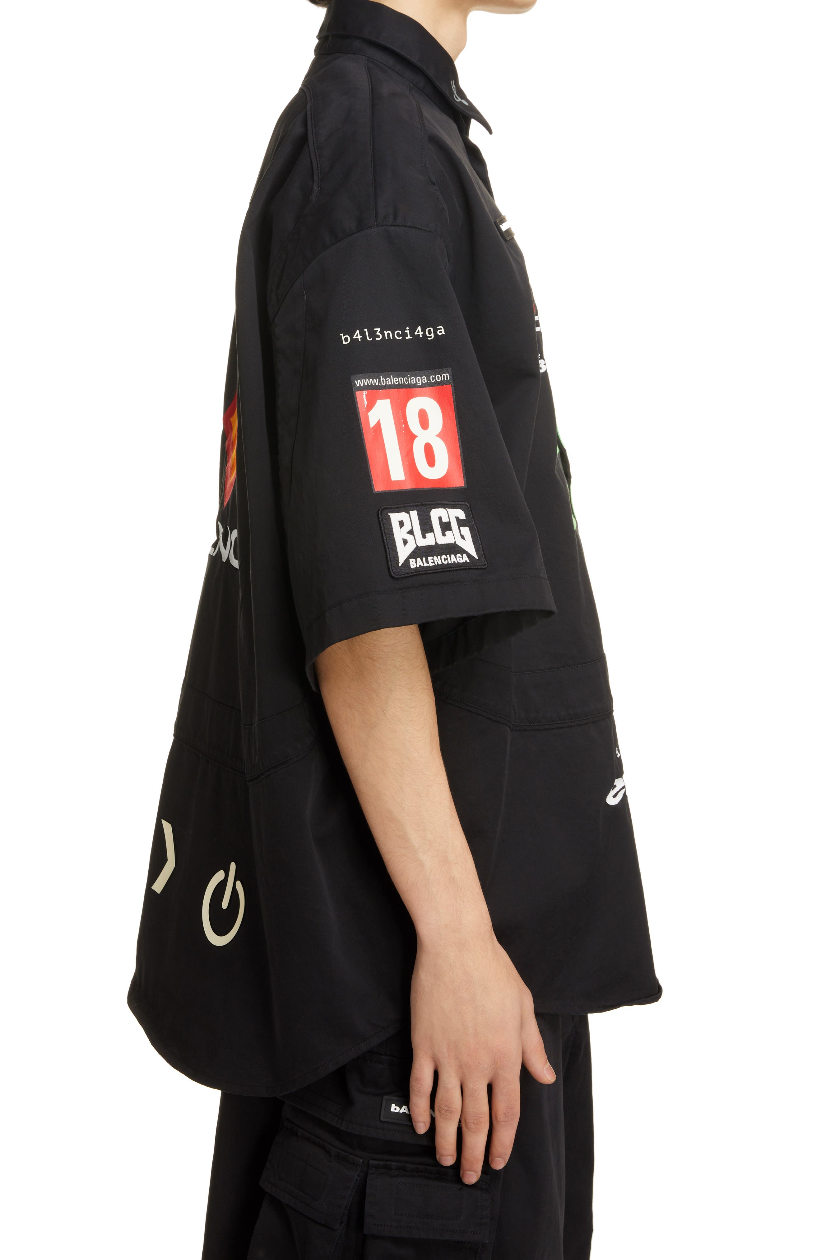Balenciaga Gamer Button-Up Shirt 
