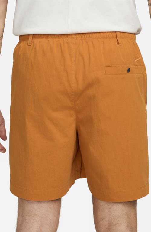 Shop Nike Life Drawstring Cargo Camp Shorts In Monarch/monarch