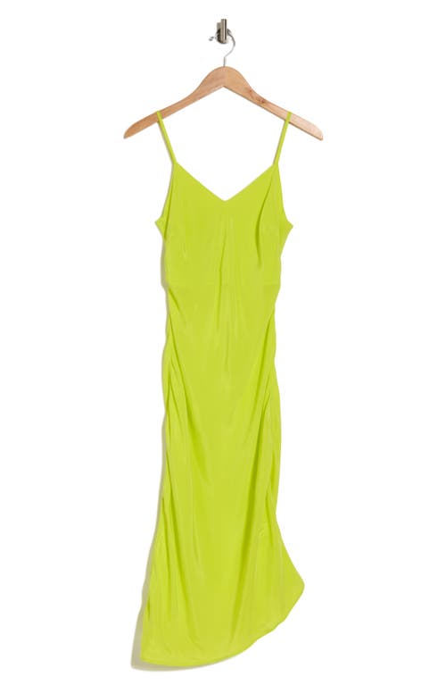 AG AG ASYMMETRIC MIDI SLIPDRESS 