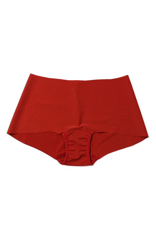 Shop Hanky Panky Breathe Boyshorts In Sundried Tomato Red