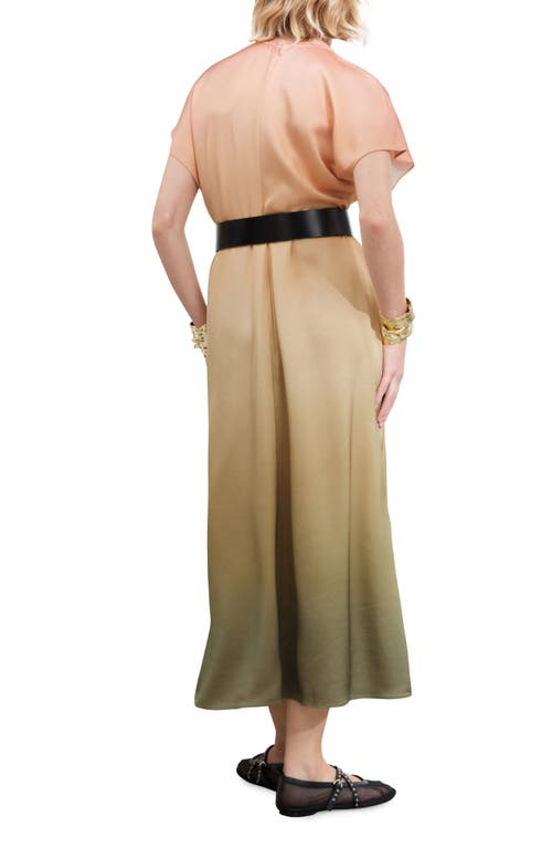 Shop & Other Stories Ombré Maxi Dress In Khaki Green Dark