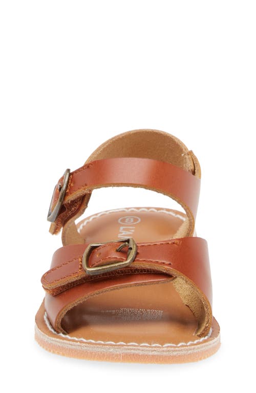 Shop L'amour Kids' Olympia Buckle Sandal In Cognac