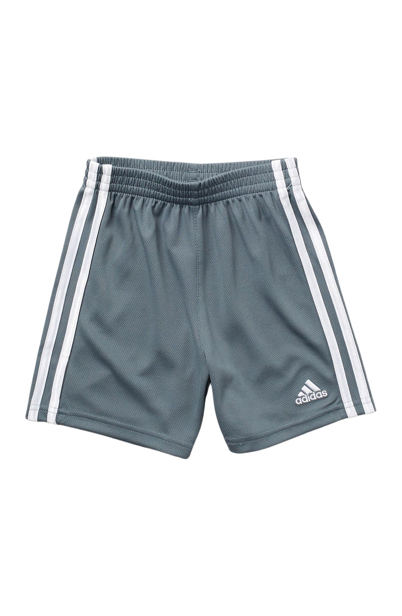 Adidas Originals Kids' 3 Stripe Mesh Shorts In Blue Oxide
